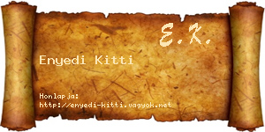 Enyedi Kitti névjegykártya