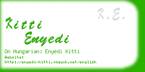 kitti enyedi business card